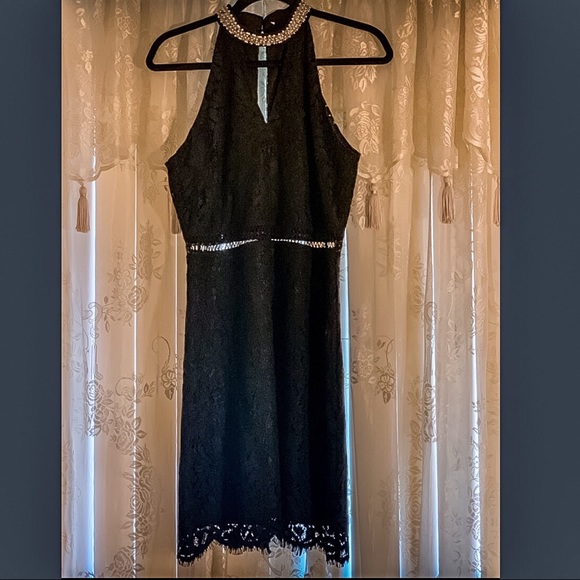 Lace Little Black Dress Francesa - Picture 3 of 4